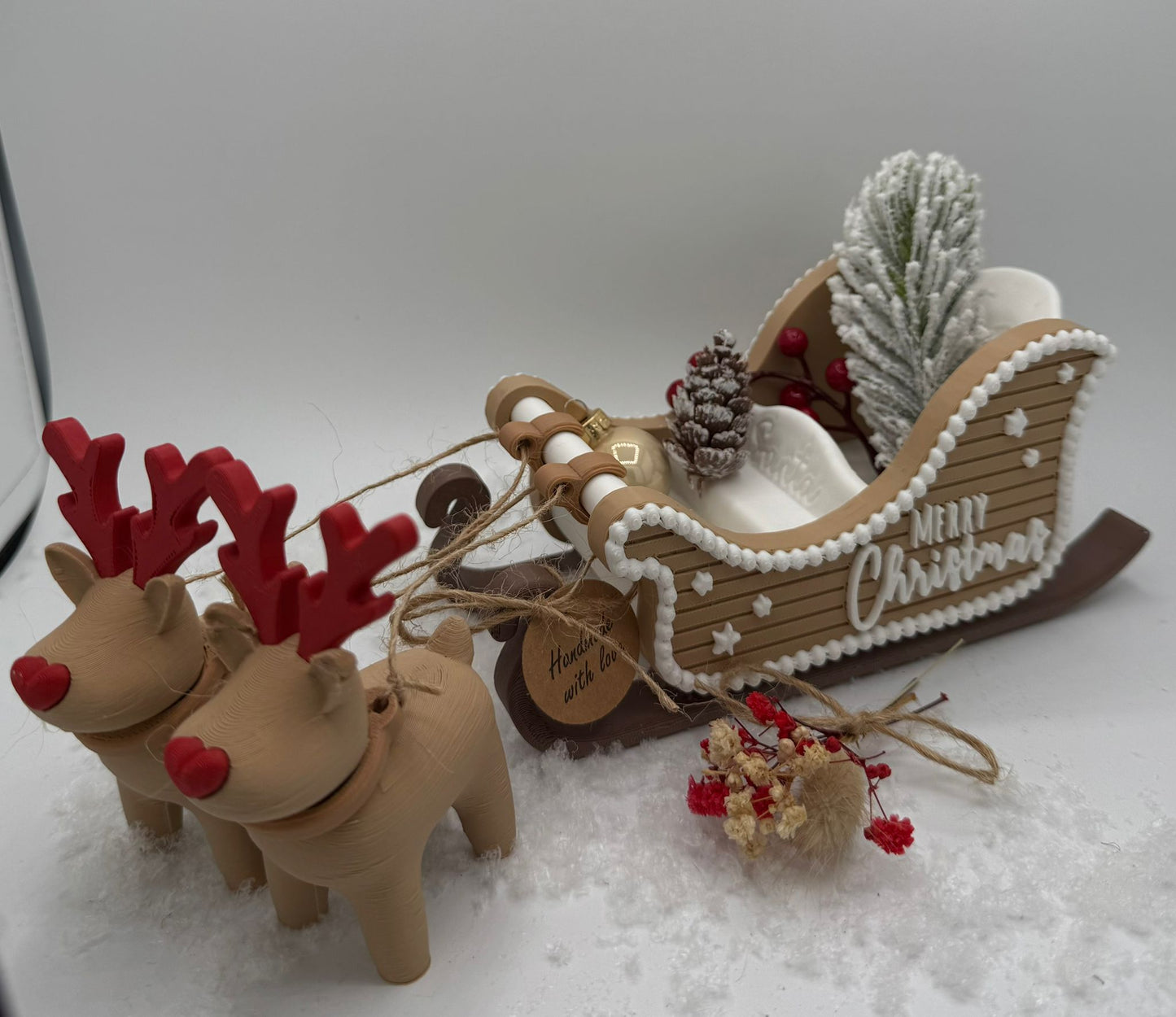 Schlitten mit Rentieren